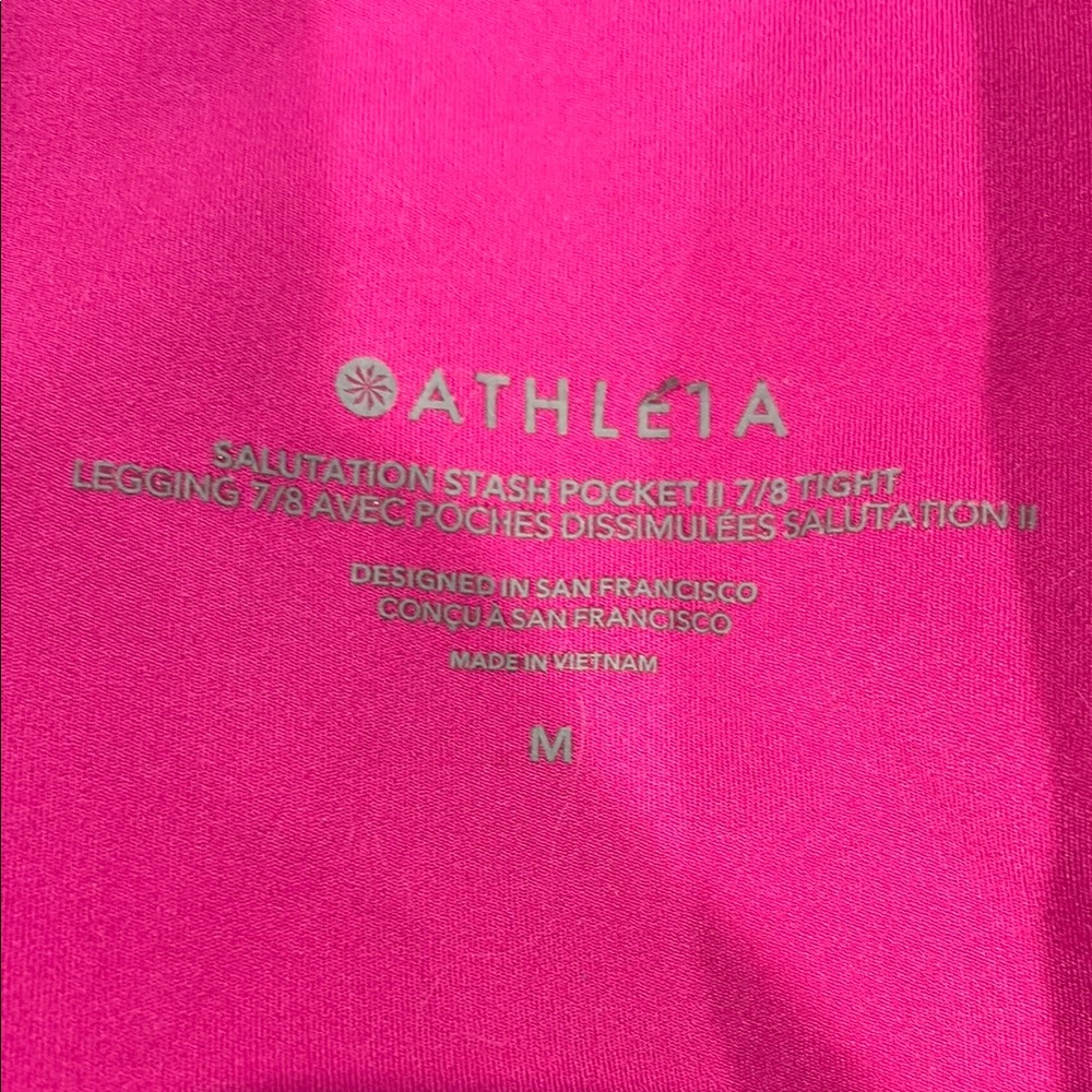 Athleta Pink Legging 7/8 Tight